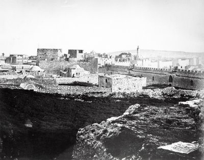 Christ Church and the Jaffa Gate, Jerusalem, 1857 by Felice Beato